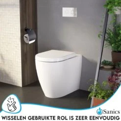 Sanics Toiletrolhouder Zwart Met Klep - WC Rolhouder RVS Inclusief Montage Set - Closetrolhouder -Badkamerproducten Winkel 1200x1200 1134