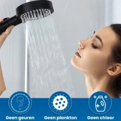 Imperatoris | DoucheSet - Douchekop Met Slang, Houder & Badmuts/Douchemuts - Waterbesparend – Hoge Druk – Regendouche - Zwart Mat -Badkamerproducten Winkel 1200x1200 114