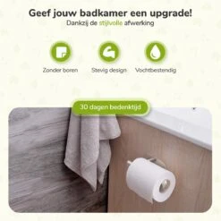 Toiletrolhouder Zonder Boren - Zilver - RVS WC Rolhouder Zelfklevend -Badkamerproducten Winkel 1200x1200 1165