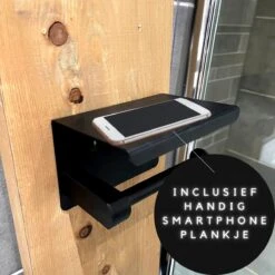 WC Rolhouder - Zelfklevend Toiletrolhouder Met Plankje - WC Papier Houder Zonder Boren - WC Rolhouder Met Plankje - Toiletrolhouder - Toiletrolhouder Zwart - Fienosa -Badkamerproducten Winkel 1200x1200 1180