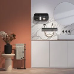 Sealskin Brix - Wandrek Met Handdoekrek - 55 Cm - Zwart 18 Sealskin Brix - Wandrek Met Handdoekrek - 55 Cm - Zwart -Badkamerproducten Winkel 1200x1200 1224