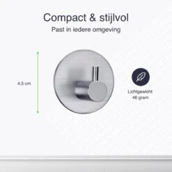 4x Handdoekhaakjes (Zelfklevend) Van RVS Zilver – Zelfklevende Haakjes – Wandhaak – Handdoekhouder – Ophanghaken Voor Keuken Of Badkamer (Accessoires) 14 4x Handdoekhaakjes (Zelfklevend) Van RVS Zilver – Zelfklevende Haakjes – Wandhaak – Handdoekhouder – Ophanghaken Voor Keuken Of Badkamer (Accessoires) -Badkamerproducten Winkel 1200x1200 1251