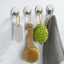 4x Handdoekhaakjes (Zelfklevend) Van RVS Zilver – Zelfklevende Haakjes – Wandhaak – Handdoekhouder – Ophanghaken Voor Keuken Of Badkamer (Accessoires) 19 4x Handdoekhaakjes (Zelfklevend) Van RVS Zilver – Zelfklevende Haakjes – Wandhaak – Handdoekhouder – Ophanghaken Voor Keuken Of Badkamer (Accessoires) -Badkamerproducten Winkel 1200x1200 1256