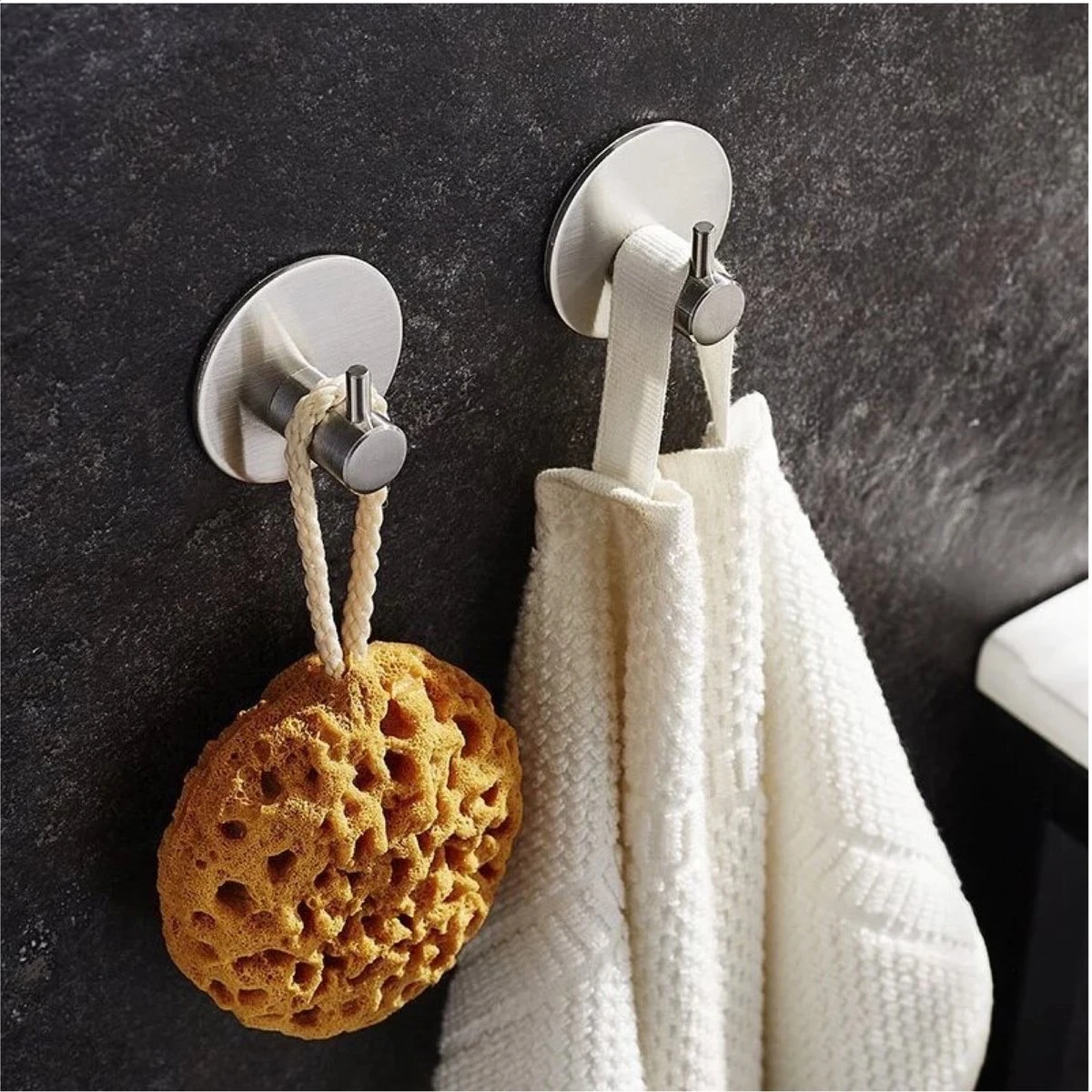 4x Handdoekhaakjes (Zelfklevend) Van RVS Zilver – Zelfklevende Haakjes – Wandhaak – Handdoekhouder – Ophanghaken Voor Keuken Of Badkamer (Accessoires) 12 4x Handdoekhaakjes (Zelfklevend) Van RVS Zilver – Zelfklevende Haakjes – Wandhaak – Handdoekhouder – Ophanghaken Voor Keuken Of Badkamer (Accessoires) - Afbeelding 10