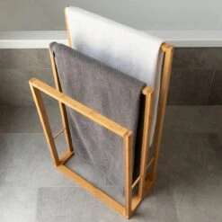 Handdoekrek Bamboe TrioBathroom Solutions -Badkamerproducten Winkel 1200x1200 1269