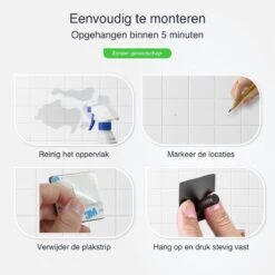 4x Handdoekhaakjes (Zelfklevend) Van RVS Zwart – Zelfklevende Haakjes – Wandhaak – Handdoekhouder – Ophanghaken Voor Keuken Of Badkamer -Badkamerproducten Winkel 1200x1200 1280