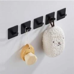 4x Handdoekhaakjes (Zelfklevend) Van RVS Zwart – Zelfklevende Haakjes – Wandhaak – Handdoekhouder – Ophanghaken Voor Keuken Of Badkamer -Badkamerproducten Winkel 1200x1200 1285