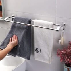 Merkloos Decopatent® Dubbele Handdoekrek - Handdoekhouder 2 Haken - Badkamer - Keuken - Zonder Boren - Handdoekenstang - Handdoekenrek 16 Merkloos Decopatent® Dubbele Handdoekrek - Handdoekhouder 2 Haken - Badkamer - Keuken - Zonder Boren - Handdoekenstang - Handdoekenrek -Badkamerproducten Winkel 1200x1200 1303