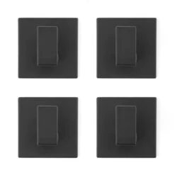 Stål Handdoekhaakjes Zelfklevend Zwart - Vierkant - 4 Stuks -Badkamerproducten Winkel 1200x1200 1329