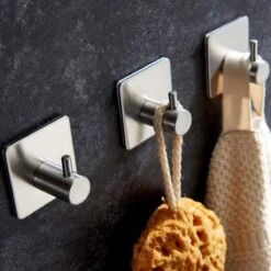 Handdoekhaak Set Zonder Boren RVS Vierkant Zelfklevend - Badjas - Theedoek Hanger - Keuken - Badkamer - Handdoek Haakjes -Badkamerproducten Winkel 1200x1200 1361