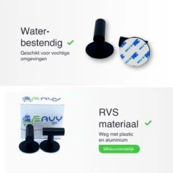 EAVY 2 Stuks Zelfklevende Handdoekhaakjes - Handdoekhouders - Plakhaakjes - Zwart -Badkamerproducten Winkel 1200x1200 1368