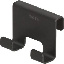 Tiger Caddy - Douchehaak - Glaspaneel Dikte 6-8 Mm - 3,5 X 7 X 5 Cm - Zwart -Badkamerproducten Winkel 1200x1200 1378