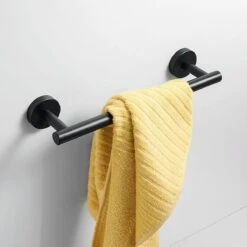 Design Handdoekhouder - Handdoekrek Voor Toilet En Badkamer - RVS Mat Zwart - 30 Cm -Badkamerproducten Winkel 1200x1200 1384