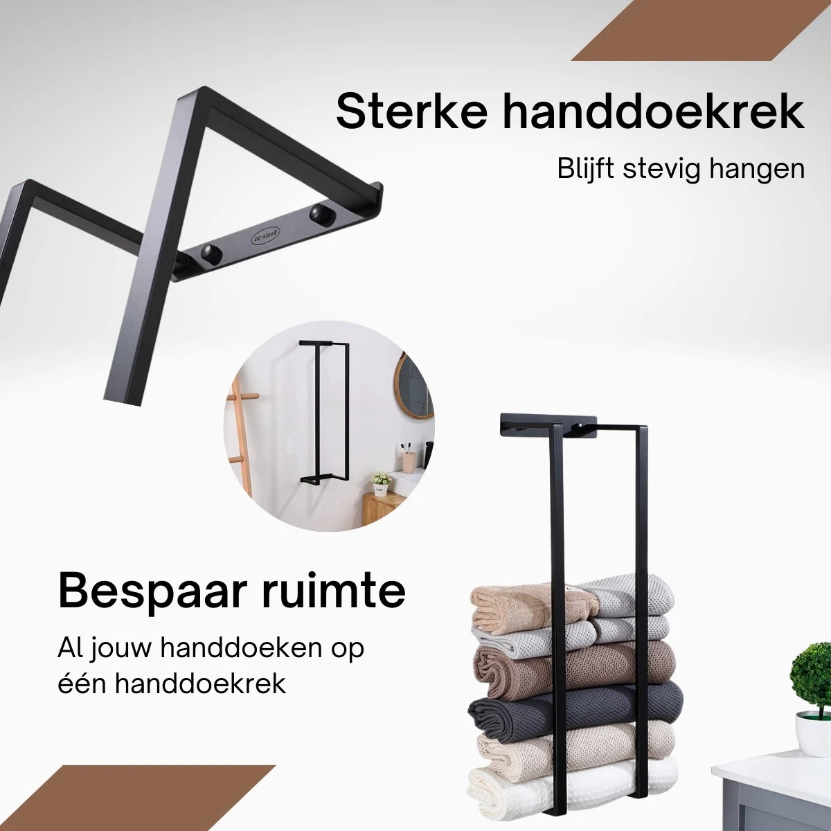 Liviner Stainless Handdoekrek - Handdoekrek Badkamer - Zwart - Handdoekenrek - Handdoekhouder - RVS 9 Liviner Stainless Handdoekrek - Handdoekrek Badkamer - Zwart - Handdoekenrek - Handdoekhouder - RVS - Afbeelding 7