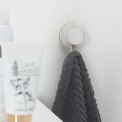 Tiger Urban - Handdoekhaak Groot (1x) - ø 5 Cm - Inclusief 2 Decorringen - Wit -Badkamerproducten Winkel 1200x1200 1414