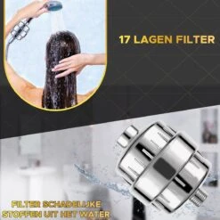 Toivo Douchefilter 17 Stages - Zilver - Incl. Montagetape En Rubberen Ringen - Waterfilter Voor Douchekop - Shower Filter - Waterfilter - Kraanfilter -Badkamerproducten Winkel 1200x1200 144