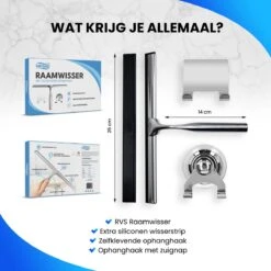 Douchewisser Met Ophangsysteem - Raamwisser - Raamtrekker - RVS - Extra Siliconen Strip 17 Douchewisser Met Ophangsysteem - Raamwisser - Raamtrekker - RVS - Extra Siliconen Strip -Badkamerproducten Winkel 1200x1200 1458