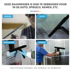 Douchewisser Met Ophanghaak – Trekker Douche – Douchetrekker Voor Badkamer – Raamwisser Douche – Zwart -Badkamerproducten Winkel 1200x1200 1462