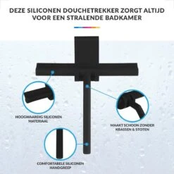 Douchewisser Met Ophanghaak – Trekker Douche – Douchetrekker Voor Badkamer – Raamwisser Douche – Zwart -Badkamerproducten Winkel 1200x1200 1463