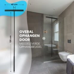 Vloertrekker Met Steel - Vloerwisser Voor In Badkamer - Watertrekker Douche - Douchewisser Zwart -Badkamerproducten Winkel 1200x1200 1473