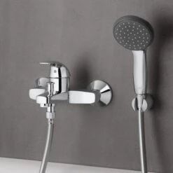 GROHE QuickFix Vitalio Start II 100 Waterbesparende Douchekop - ø 10 Cm - Met Wanddouchehouder - Chroom - 27950000 -Badkamerproducten Winkel 1200x1200 150