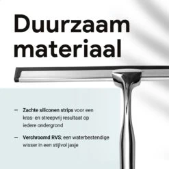 Douchewisser Met Ophanghaak En 2 Extra Strips - Raamwisser Voor Douche - Raamtrekker Chroom -Badkamerproducten Winkel 1200x1200 1507