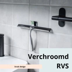 Douchewisser Met Ophanghaak En 2 Extra Strips - Raamwisser Voor Douche - Raamtrekker Chroom -Badkamerproducten Winkel 1200x1200 1508