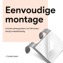 Douchewisser Met Ophanghaak En 2 Extra Strips - Raamwisser Voor Douche - Raamtrekker Chroom -Badkamerproducten Winkel 1200x1200 1511