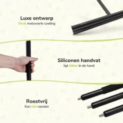 Vloerwisser - RVS - Vloertrekker Met Steel - Badkamer - Douchewisser Zwart - Douchetrekker -Badkamerproducten Winkel 1200x1200 1519