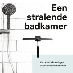 Douchewisser Met Ophanghaak En 2 Extra Strips - Raamwisser Voor Douche - Raamtrekker Zwart -Badkamerproducten Winkel 1200x1200 1558