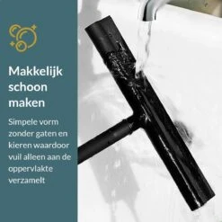 Seaside Originals Luxe Douchewisser Zwart Met Ophangsysteem En Opbergzakje - Raamwisser - Douchetrekker - Raamtrekker - Antislip - Badkamer Accessoires -Badkamerproducten Winkel 1200x1200 1575