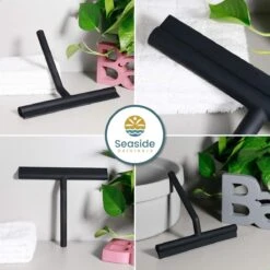 Seaside Originals Luxe Douchewisser Zwart Met Ophangsysteem En Opbergzakje - Raamwisser - Douchetrekker - Raamtrekker - Antislip - Badkamer Accessoires -Badkamerproducten Winkel 1200x1200 1576