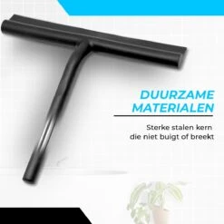 Minismus Extra Brede Douchewisser Met Ophanghaak - Raamwisser - Silicone Douchetrekker Badkamer - 33 Cm Breed - Zwart -Badkamerproducten Winkel 1200x1200 1584
