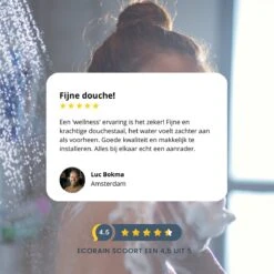 EcoRain™ Charly Waterbesparende Douchekop Zwart - 50% Waterbesparend - Regendouche 13 Cm - 3 Sproeistanden - Hoge Druk - Handdouche -Badkamerproducten Winkel 1200x1200 159