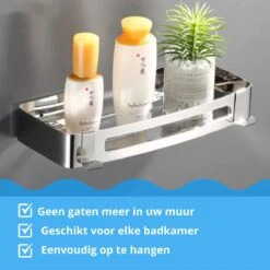 BrandtBergkamp RVS Doucherek 2 Laags – Zonder Boren – Doucherekje Hangend – Badkamerrek Zilver 14 BrandtBergkamp RVS Doucherek 2 Laags – Zonder Boren – Doucherekje Hangend – Badkamerrek Zilver -Badkamerproducten Winkel 1200x1200 1648
