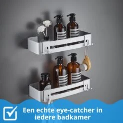 BrandtBergkamp RVS Doucherek 2 Laags – Zonder Boren – Doucherekje Hangend – Badkamerrek Zilver 15 BrandtBergkamp RVS Doucherek 2 Laags – Zonder Boren – Doucherekje Hangend – Badkamerrek Zilver -Badkamerproducten Winkel 1200x1200 1649