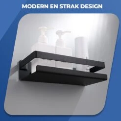 Roegaarden Doucherek Zonder Boren - Doucherekjes - Hangend - Zwart RVS - 23 CM -Badkamerproducten Winkel 1200x1200 1680