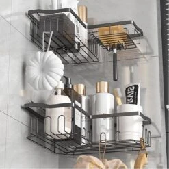 STRICX Doucherekhoek 2 Laags Zwart - Zonder Boren - Zelfklevend Doucherek - Doucherek - Doucherek Voor Badkamer/ Keuken - Doucherek Met Plakstrip - Keukenrek Met Plakstrip - Badrek Douche – Doucherek Hoekvorm - Badkamerrek Douchemandje 19 STRICX Doucherekhoek 2 Laags Zwart - Zonder Boren - Zelfklevend Doucherek - Doucherek - Doucherek Voor Badkamer/ Keuken - Doucherek Met Plakstrip - Keukenrek Met Plakstrip - Badrek Douche – Doucherek Hoekvorm - Badkamerrek Douchemandje -Badkamerproducten Winkel 1200x1200 1686