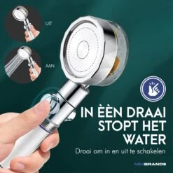 MM Brands Waterbesparende Douchekop - Handdouche Met Hoge Druk - Regendouche Waterbesparend -Badkamerproducten Winkel 1200x1200 173