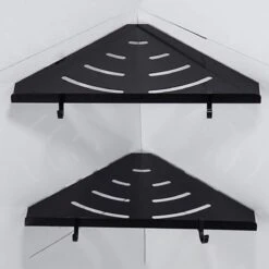 Vannons - Doucherek - Doucherek Hangend - Doucheplankje - Metaal - Set Van 2 - Zwart -Badkamerproducten Winkel 1200x1200 1775