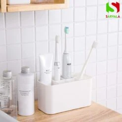 Tandenborstelhouder - Wastafelmeubel - Vrijstaand Of Wandgemonteerd - Wit -Badkamerproducten Winkel 1200x1200 1856