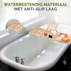 Krexs - Badplank – Badbrug - Badplank Voor In Bad – Badrekje - Badtafel - Badkuip Plank - Bamboe Badplank -Badkamerproducten Winkel 1200x1200 1895