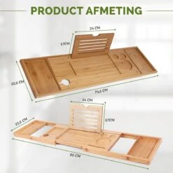 Krexs - Badplank – Badbrug - Badplank Voor In Bad – Badrekje - Badtafel - Badkuip Plank - Bamboe Badplank -Badkamerproducten Winkel 1200x1200 1897