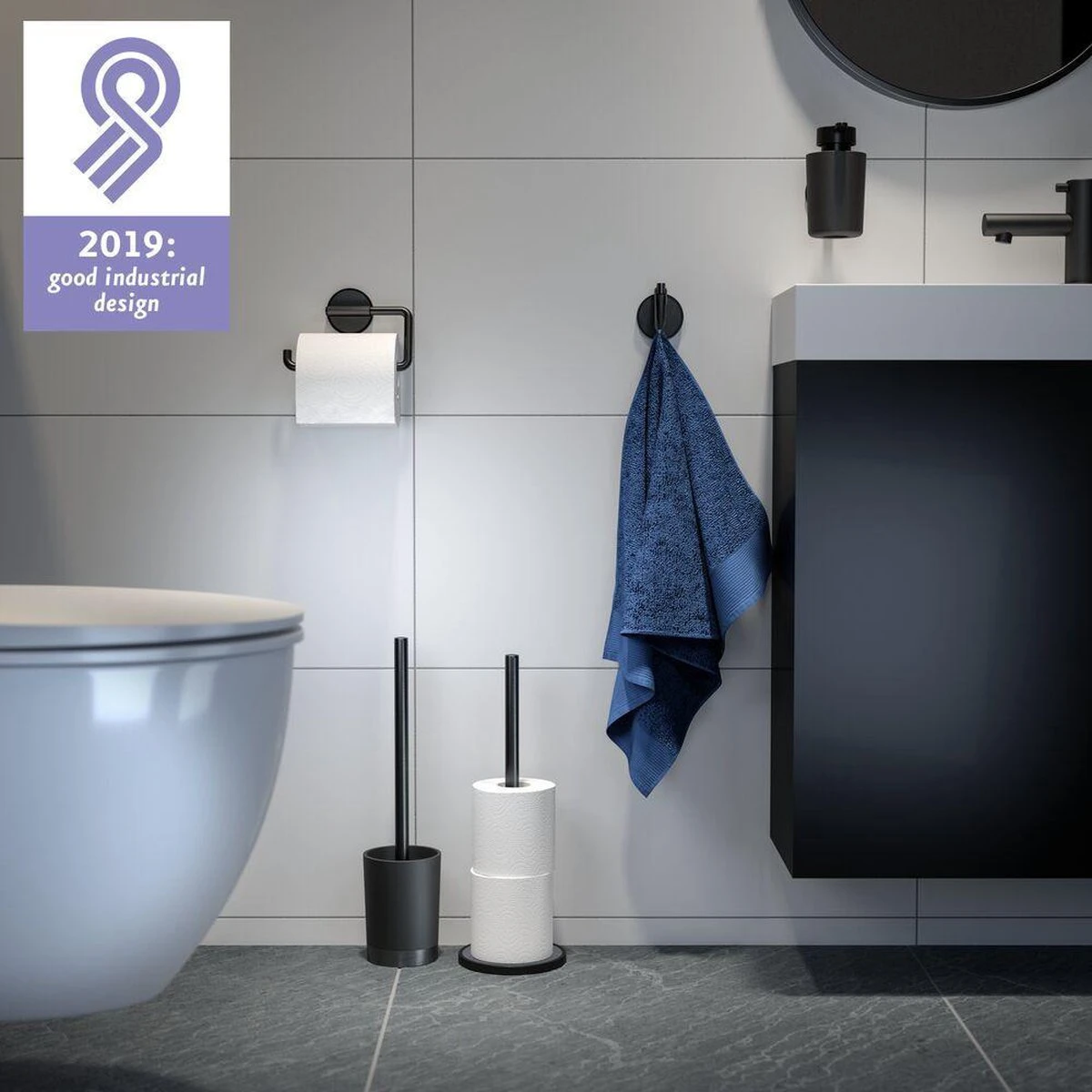 Tiger Tune - Zeepdispenser - Zwart Metaal Geborsteld / Zwart 5 Tiger Tune - Zeepdispenser - Zwart Metaal Geborsteld / Zwart - Afbeelding 3