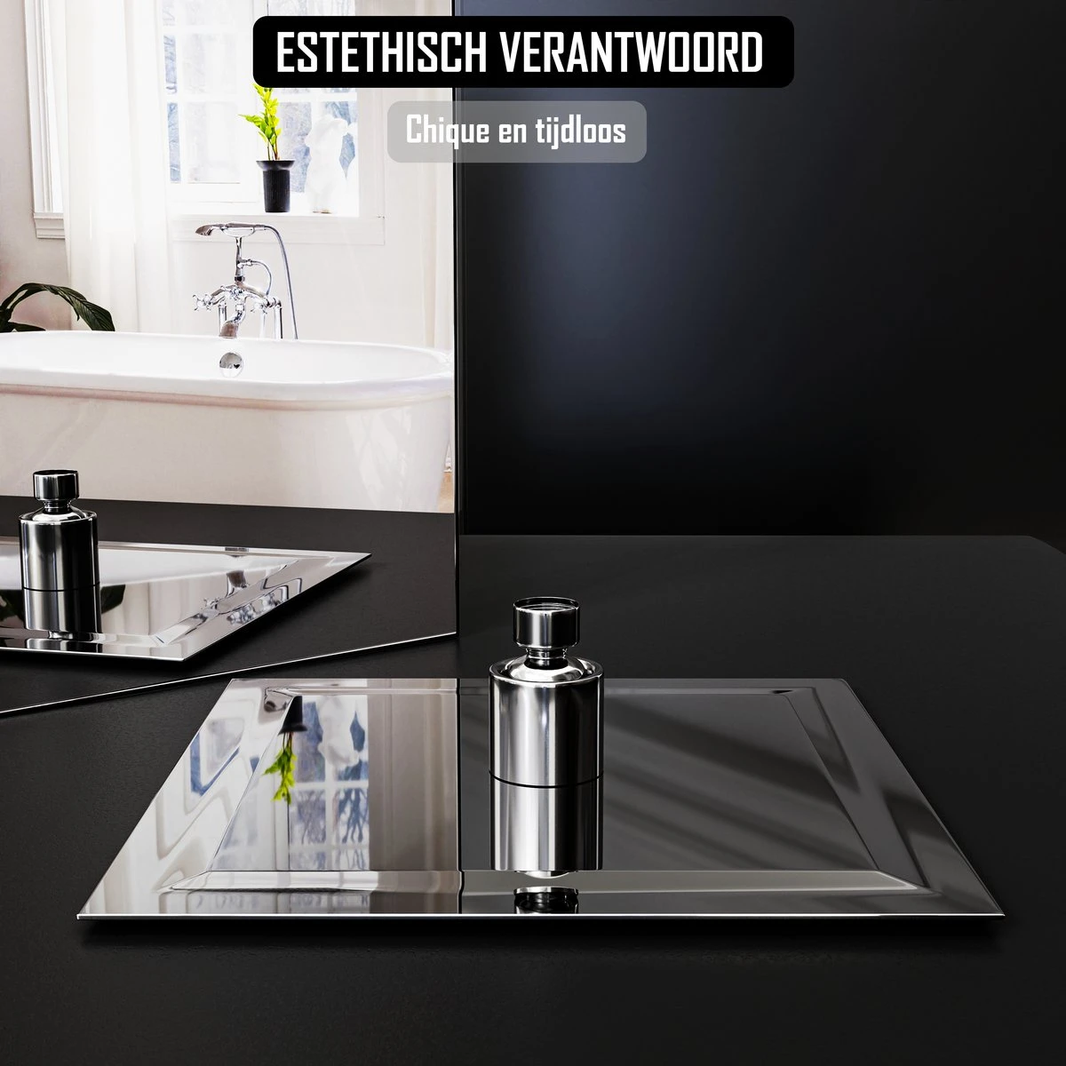 Regendouchekop Deluxe - ø 28CM - Douchekop Met Doucheslang En Douchekophouder - RVS 5 Regendouchekop Deluxe - ø 28CM - Douchekop Met Doucheslang En Douchekophouder - RVS - Afbeelding 3