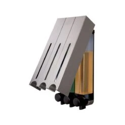 Zeepdispenser - RVS Kleur - 3 Kamer - 3 Reservoirs - 3 X 500ml - Hangend - Wandmontage -Badkamerproducten Winkel 1200x1200 2033
