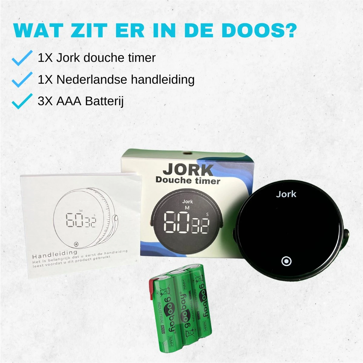 Jork - Douche Timer - Douchetimer - Badkamer Klok - Doucheklok - Kookwekker Analoog - Douchetimer 5 Minuten - Douchetimer Waterdicht - Inclusief Batterijen - 3x AAA - IPX8 Waterdicht 8 Jork - Douche Timer - Douchetimer - Badkamer Klok - Doucheklok - Kookwekker Analoog - Douchetimer 5 Minuten - Douchetimer Waterdicht - Inclusief Batterijen - 3x AAA - IPX8 Waterdicht - Afbeelding 6