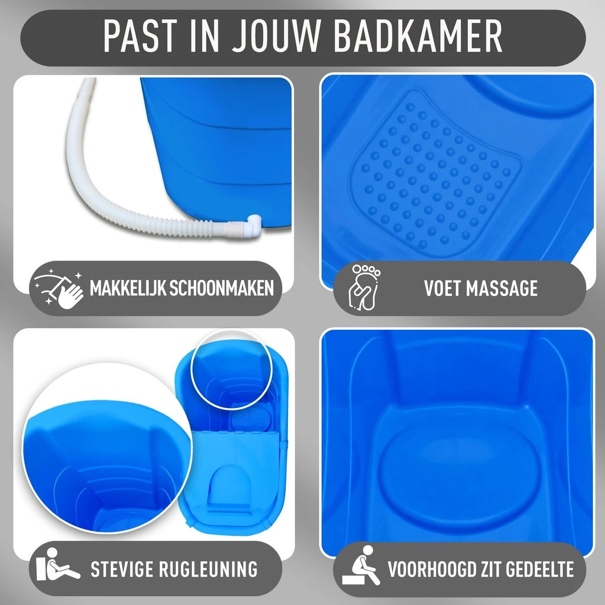 Goodlife Zitbad Voor Volwassenen XL – Bath Bucket – 330L 1M Lang – Mobiele Badkuip – Zitbad Voor In De Douche - Zitbad - Mobiele Badkuip - Zitbad Kinderen - Zitbad Voor Volwassenen - Blauw 3 Goodlife Zitbad Voor Volwassenen XL – Bath Bucket – 330L 1M Lang – Mobiele Badkuip – Zitbad Voor In De Douche - Zitbad - Mobiele Badkuip - Zitbad Kinderen - Zitbad Voor Volwassenen - Blauw - Afbeelding 2