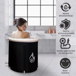 Opvouwbaar Zitbad Voor Volwassenen - Bath Bucket - Ijsbad - Inklapbaar Bad - Zwart - Opblaasbad - Inclusief Voetpomp - Inclusief Ingebouwd Zitkussen -Badkamerproducten Winkel 1200x1200 2085