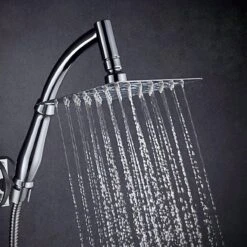 Regendouchekop XL Deluxe - ø28 Cm - Met Slang En Houder - Tijdelijk Met Cadeau - Douchekop - Regendouche - Handdouche - Hoge Druk - Roestvrij Staal - Wellness - Spa -Badkamerproducten Winkel 1200x1200 21